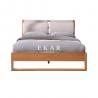 China Nordic Style Solid Wood Bed Oak Bedroom Furniture Modern Bed factory