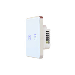 Quality WiFi 240V 2 Gang Tuya Smart Switch With Google Alexa Voice Control for sale