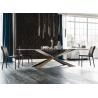 China Modern Metal Base Italian Style Marble Dining Table Set DA-T825 factory