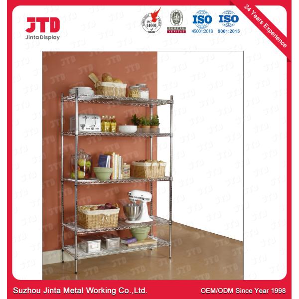 Quality 100kgs Bedroom Closet Wire Shelving Detachable 1200mm Shelf for sale