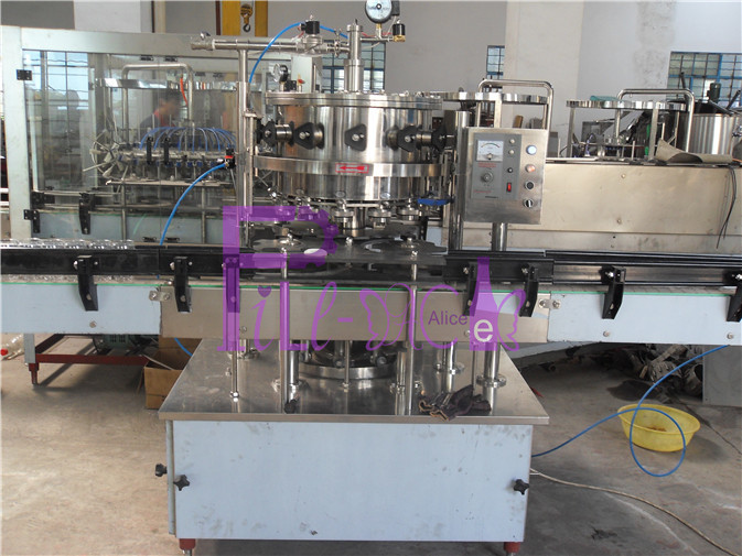 China Sparkling Water PET Can Filling Line Industrial Linear Filling Machine factory