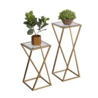 Quality Luxury Metal Flower Planter Stand Customized Gold Plant Stand Indoor for sale