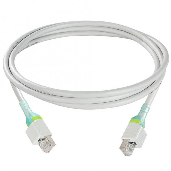 Quality Network Patch Cord CAT6A FTP 26AWG Bare Copper LSZH with Security Lock for sale