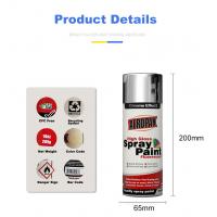 China High Gloss 400ml Chrome Effect Spray Paint REACH ROHS SGS Approved factory