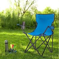 China 50x50x80cm Foldable Backpack Beach Chair Steel Pipe Oxford Cloth With Armrest factory