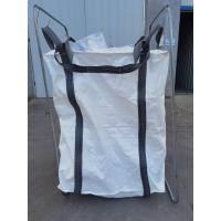 China 2 Tons Industrial Inner Liner Bitumen FIBC Big Bag Woven PP Bulk Bag With Surround Belt For Concrete Cement factory