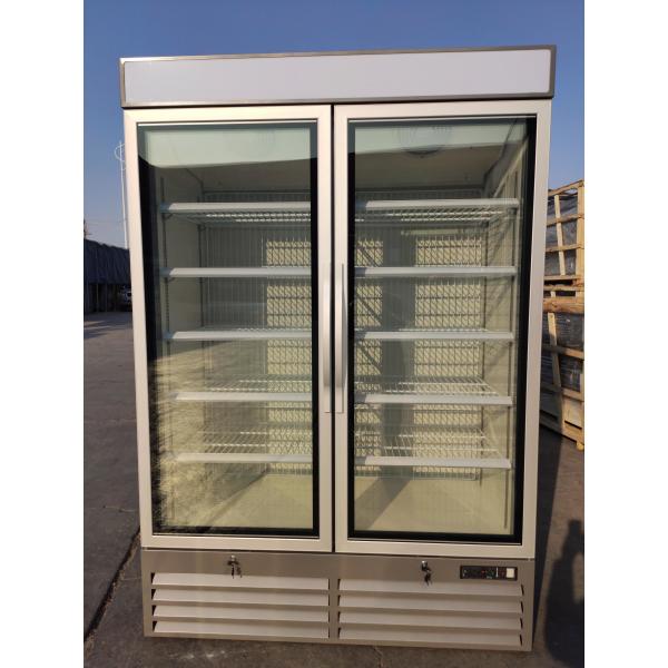 Quality Plug-In Frost Free Commercial Beverage Refrigerator Glass Door With R290 for sale
