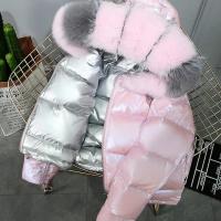 China                  Fox Fur Collar Down Jackets Bubble Coats Women Short Coats for Ladies Puffer Jacket Winter Coats Women              factory
