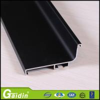 China Alloy 6063 Champagne Brushed Aluminium Extrusion Profile For Cabinet factory