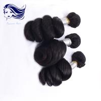 Quality Double Weft 6A Grade Brazilian Hair Extensions Loose Wave Healthy for sale