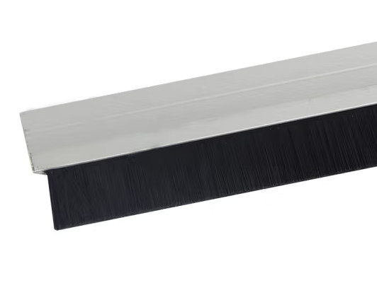 Quality Industrial Door Nylon Dust Brush Seal Strip Aluminum Alloy 100mm for sale