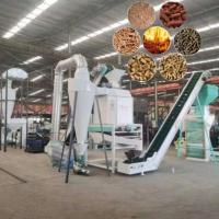 Quality 0.5 - 10 TPH Capacity Wood Pellet Production Line 6mm-12mm Biomass Production for sale