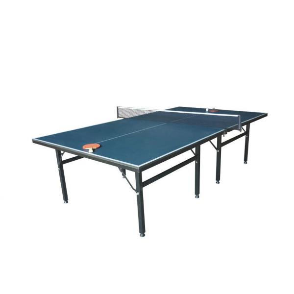 Quality Movable Indoor Table Tennis Table Single Folding Blue Color Easy Install For Recreation for sale