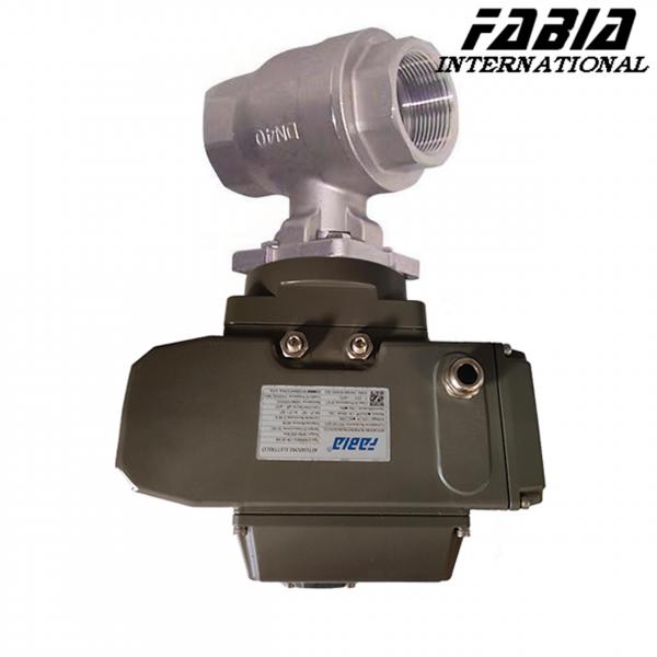 Quality FABIA Electric High Pressure Two-Piece Ball Valve With Internal Teeth for sale