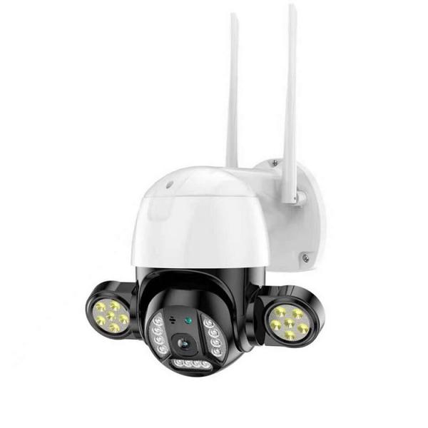 Quality 3MP Outdoor Floodlight Security Camera , IP66 Night Vision Waterproof Camera for sale