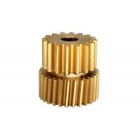 china Brass Helical Drive Gear Cluster Double Helical Gear 28T M1.0 16T M1.5
