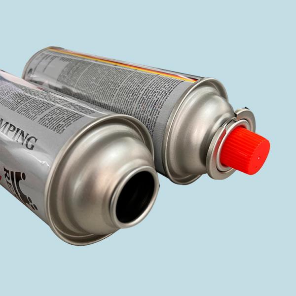 Quality 227g Portable Gas Cartridge Valve With Red Cover General Application Tin Cans for sale