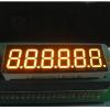 Quality Continuous 6 Digit 7 Segment Alphanumeric LED Display Amber 0.36 Inch for sale