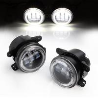 China 4 inch 30 W 2400LM Car LED Fog Lights With Halo Ring DRL for jeep wrangler JK factory