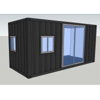 China Hollow Tempered Glass Prefab Container House 21780KG Payload for sale