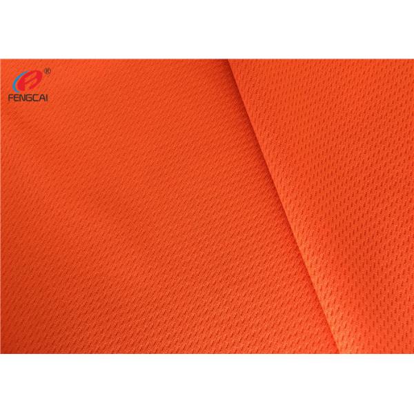 Quality Orange Reflective Fluorescent Material Fabric Multifunctional Bird Eyes Mesh for sale