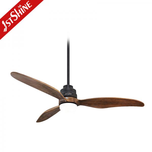 Quality New Arrival DC Motor 3 Solid Blades Decorative Led Ceiling Fan With Light for sale