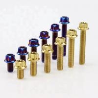 China Titanium Hex Flange Taper Cap Bolts Racing Tuning For Automobile Motorcycle factory