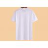 China White Sublimation Printed Casual T - Shirts Cotton Crew Neck Regular Fit factory