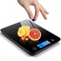 China Waterproof Glass Surface Digital Electronic Glass Kitchen Scale With LCD Display factory
