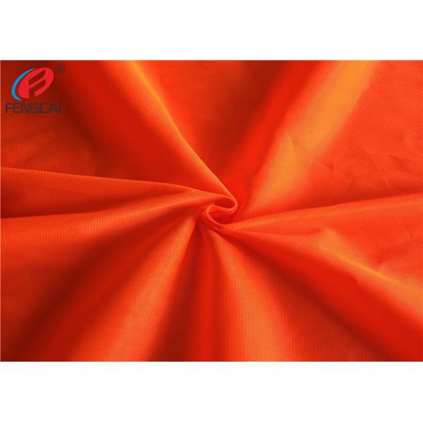 Quality Safety Vest Orange Reflective Fabric Fluorescent Material Fabric For Garment for sale