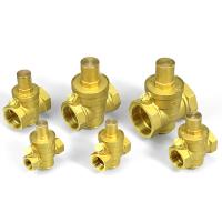 Quality 1/2" 3/4" 1" 2" Brass Water Pressure Reducing Valve Adjustable Pressure for sale