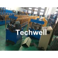 China Roof Ridge Cap Roll Forming Machine With Single Chain Transmission , 15 Stands of Forming Stations factory