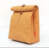 China Reusable Insulated Lunch Cooler Bag Washable Kraft Paper Snack And Sandwich Bags factory