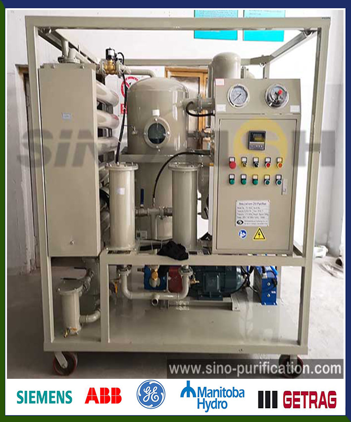 China Double Stage Degassing Vacuum Transformer Oil Purifier 1800LPH Automatic factory