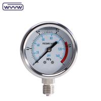China CE High Pressure Gauge Stainless Steel Autoclave Pressure Gauge Manometer for sale
