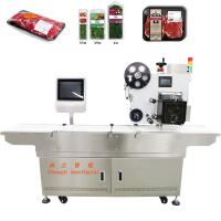 China Carton Food Packaging Labeling Machine with Voltage 220V and Printing Information Label factory
