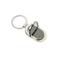 china Personalized Ellipse Metal Keychain Holder Zinc Alloy Phone Holder Keyring