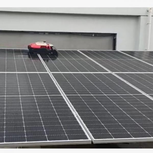 Quality 300m2 / H  Solar Panel Cleaning Robot 28 Kgs Vacuuming LDS Navigation System for sale
