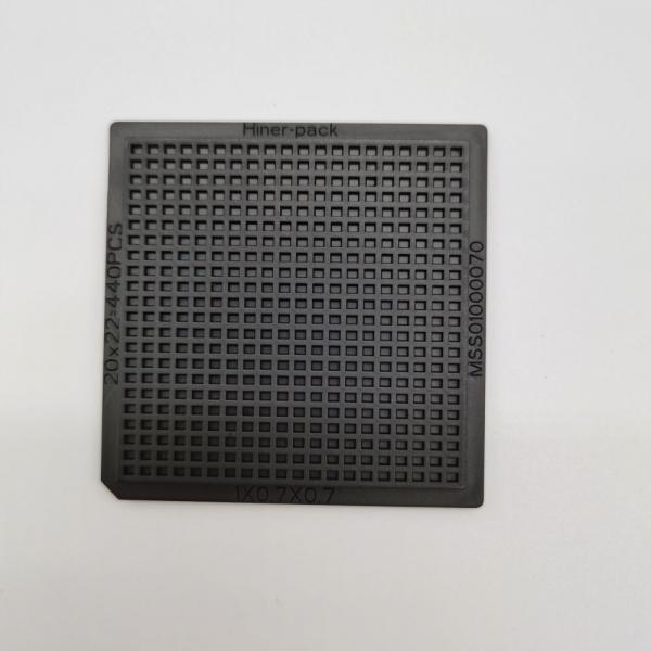 Quality ESD Black Waffle Pack IC Chip Tray Anti Static For Mirco Die for sale