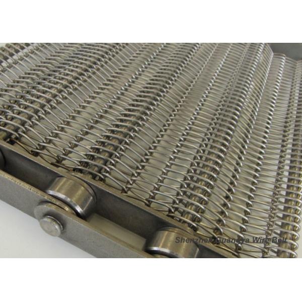 Quality Chain Edge Stainless Steel Wire Conveyor Belt , SS Belt Conveyors Custom Made for sale