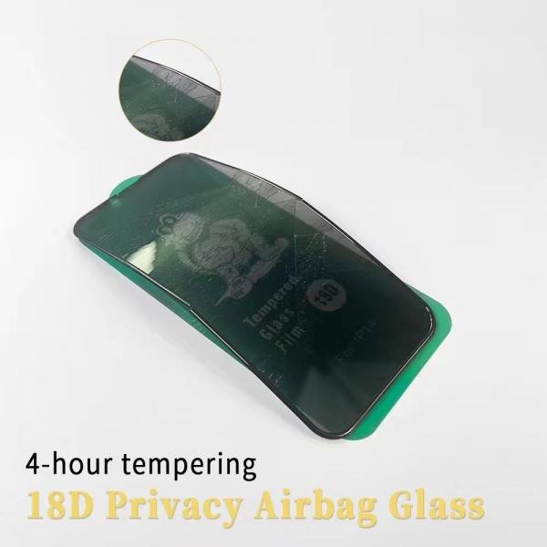 Quality 18D Turtle glass Anti-SPY Airbag screen protector for iPhone 14 pro max OPPO for sale