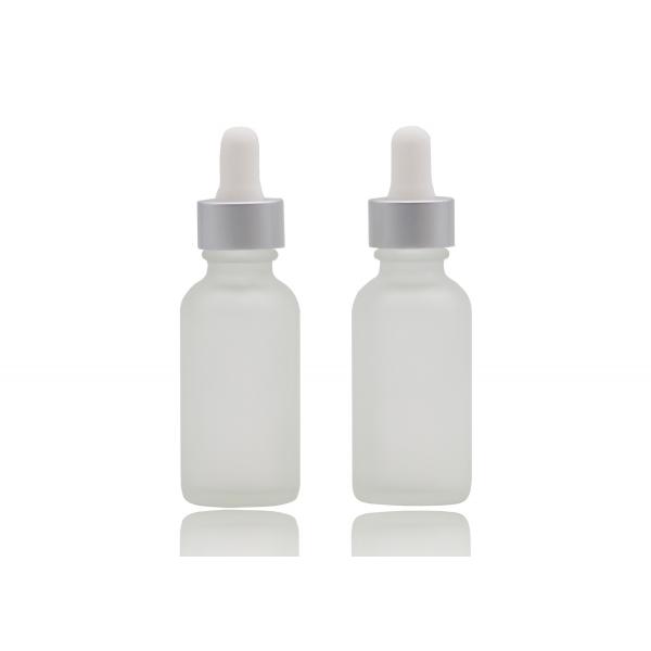 Quality Frosted Transparent Essential Oil Dropper Bottles 30ml , Cosmetic Glass Dropper Bottles for sale