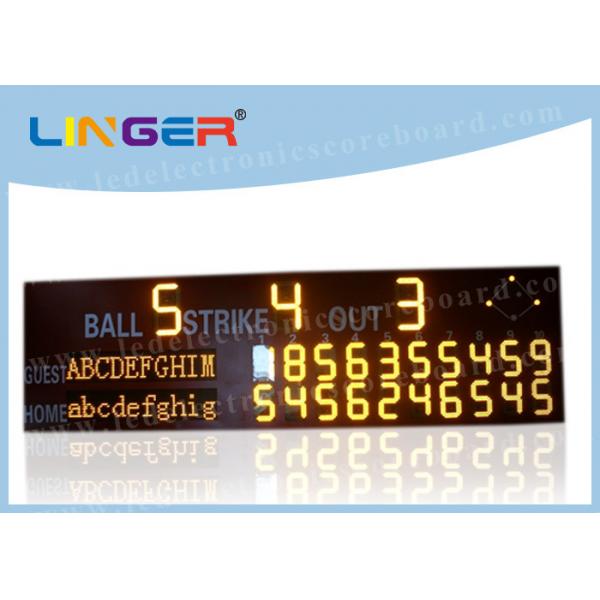Quality High Brightness LED Baseball Scoreboard For University CE / RoHS Approved for sale