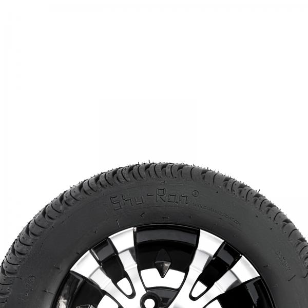 Quality 10 Inch Golf Cart Wheel And 205/50-10 DOT Street Tire Combo -25 Offset 4x4 Bolt for sale