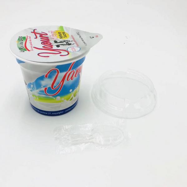 Quality 125ml 4oz disposable plastic PP food grade yogurt cup 5g with aluminum foil lid for sale