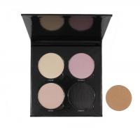 China High Pigment Face Makeup Highlighter Palette 4 Color Mineral Material factory