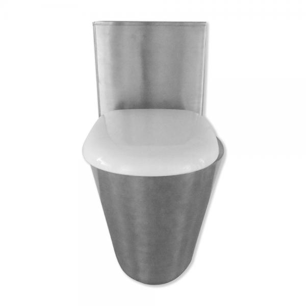 Quality Mirror Surface Bullet Train Toilet With Water Tank 3000ml Ground Row for sale