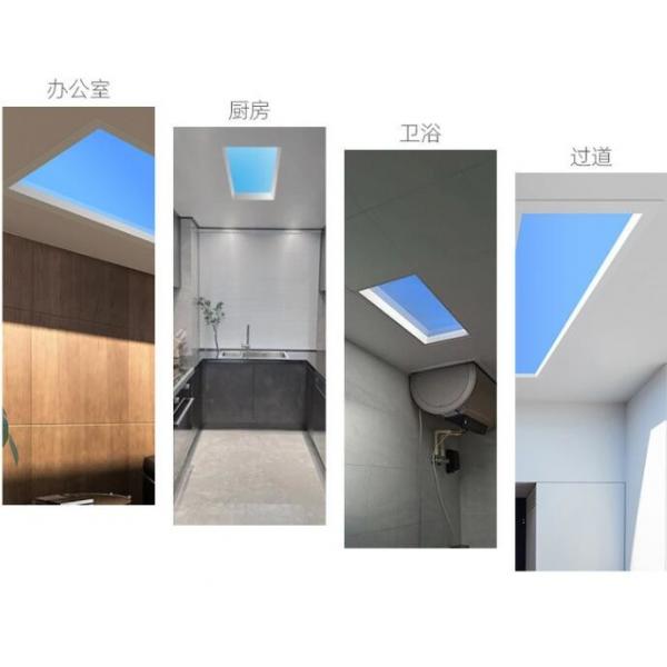 Quality Topsung Tuya Smart Simulate Sky Change 48W 96W Multiple Size LED Panel Light Blue Sky Ceiling Light Roofing for sale