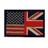 China Custom UK Country Flag Patches Great Britain Woven Clothing Embroidered Patches factory