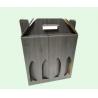 China Take-away Corrugated Cardboard Wine Box with Handle in 1,2 and 3 or 4 bottles factory